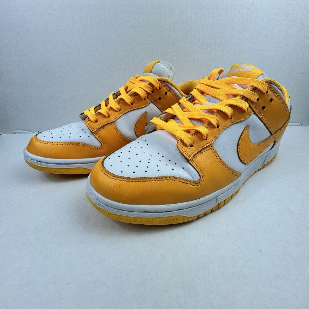 Nike Dunk Low Laser Orange Womens Size 11.5 DD1503-800 Orange White Sneakers - Picture 1 of 9